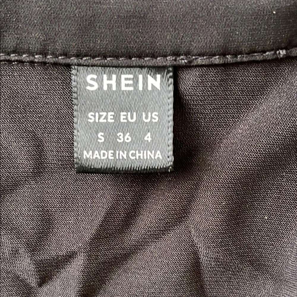 Shein size S Black Wrap Dress